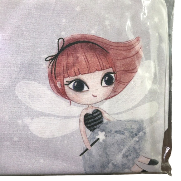 Natemia Organic Percale Changing Pad Cover -FAIRIES - Picture 3 of 8